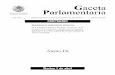 1 abr anexo IX - Gaceta Parlamentaria, Cámara de Diputados