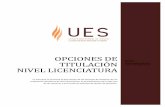 OPCIONES DE - UES MX