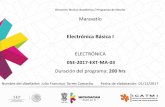 Electrónica Básica I - Instituto de Capacitación para ...