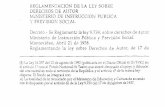 REGLAMENTACION DE LA LEY SOBRE DERECHOS DE AUTOR ...