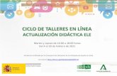CICLO DE TALLERES EN LÍNEA - Inicio | Ministerio de ...