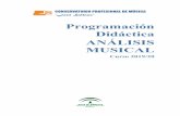 Programación Didáctica ANÁLISIS MUSICAL