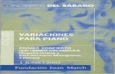 1 JUNIO 2002 Fundación Juan March