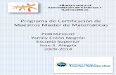 Programa de Certificación de Maestros Master de Matemáticas