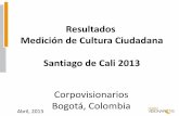 Resultados Medición de Cultura Ciudadana Santiago de Cali …