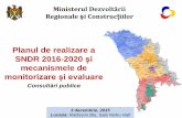 Planul de realizare a SNDR 2016-2020 și - SERVICII LOCALE