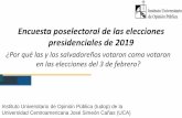Encuesta poselectoral de las elecciones presidenciales de 2019
