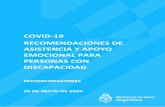 COVID-19 RECOMENDACIONES DE ASISTENCIA Y APOYO …