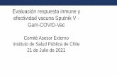 Evaluación respuesta inmune y efectividad vacuna Sputnik V ...