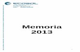 Ecosol 2013 resumida - ONGD