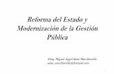 Reforma del Estado y Modernización de la Gestión Pública