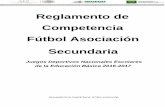 Reglamento de Competencia Fútbol Asociación Secundaria