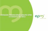 ESTADOS FINANCIEROS GRUPO EPM 4 trimestre de 2011