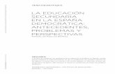 LA EDUCACIÓN SECUNDARIA EN LA ESPAÑA DEMOCRÁTICA ...