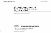 Component Hi-Fi Stereo System - Sony