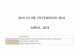 BOLSA DE INTERINOS 2018 ABRIL 2021 - mjusticia.gob.es