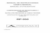 RP-050 manual de instrucciones / user's manual / manuel d ...