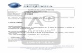 Certificado de Análisis N° 5015/14 COMPAÑÍA MINERA DAYTON ...