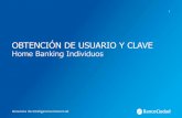 OBTENCIÓN DE USUARIO Y CLAVE - BancoCiudad