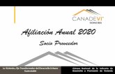 Afiliación Anual 2020 - Canadevi Sonora