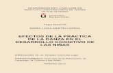 EFECTOS DE LA PRÁCTICA DE LA DANZA EN EL DESARROLLO ...