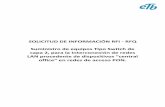 SOLICITUD DE INFORMACIÓN RFI - RFQ Suministro de equipos ...