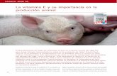La vitamina E y su importancia en la producción animal