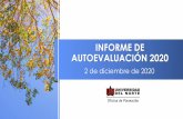 INFORME DE AUTOEVALUACIÓN 2020