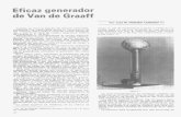 Eficaz generador de Van de Graaff