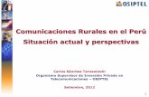 Comunicaciones Rurales en el Perú Situación actual y ...