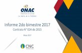 Informe 2do bimestre 2017 - ONAC