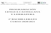 PROGRAMACIÓN LENGUA CASTELLANA Y LITERATURA 2º ...