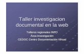 Taller investigacion documental en la web