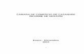 CAMARA DE COMERCIO DE CASANARE INFORME DE GESTIÓN