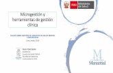 Microgestión y herramientas de gestión clínica