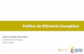Política de Eficiencia Energética