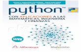 Python con aplicaciones a las matemáticas, ingeniería y ...