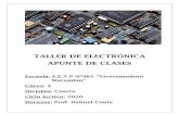 TALLER DE ELECTRÓNICA APUNTE DE CLASES - EET 485
