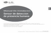ESPAÑOL Manual De Instalaci Sensor de detección de ...