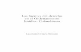 Las fuentes del derecho en el Ordenamiento Jurídico Colombiano