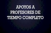 APOYOS A PROFESORES DE TIEMPO COMPLETO