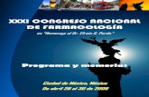 XXXI CONGRESO NACIONAL DE FARMACOLOGÍA