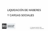 LIQUIDACIÓN DE HABERES Y CARGAS SOCIALES