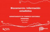 Biocomercio: Información estadística