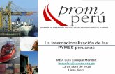 La internacionalización de las PYMES ... - Gobierno del Perú
