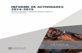 INFORME DE ACTIVIDADES 2014-2015 - UDG