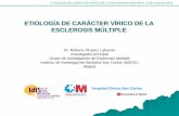 ETIOLOGÍA DE CARÁCTER VÍRICO DE LA ESCLEROSIS MÚLTIPLE
