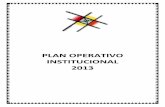 PLAN OPERATIVO INSTITUCIONAL 2013 - peru.gob.pe