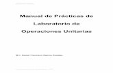 Manual de Prácticas de Laboratorio de Operaciones Unitarias