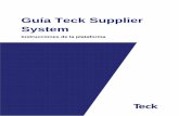 Guía Teck Supplier System